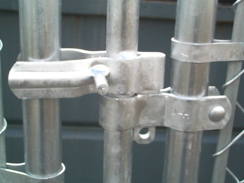 HEAVY DUTY INDUSTRIAL Commercial Chain Link Double STRONG GATE ARM LATCH.