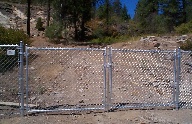 Double drive 5 ft gate with galvanized Chain Link fabric 11 gauge with square welded corners