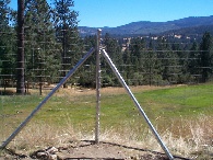 Corner Support For A Deer Fence