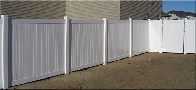 Vinyl Privacy Fence with 11 1/4 inch pickets and U - Channel