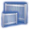 Flat top vinyl picket fence